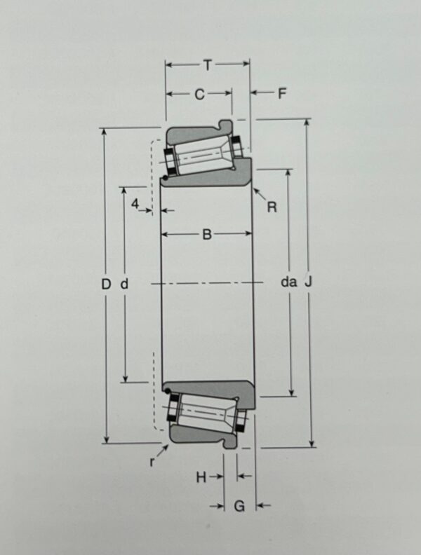 GAMET 112040/112085C TAPER ROLLER BEARING - Image 2